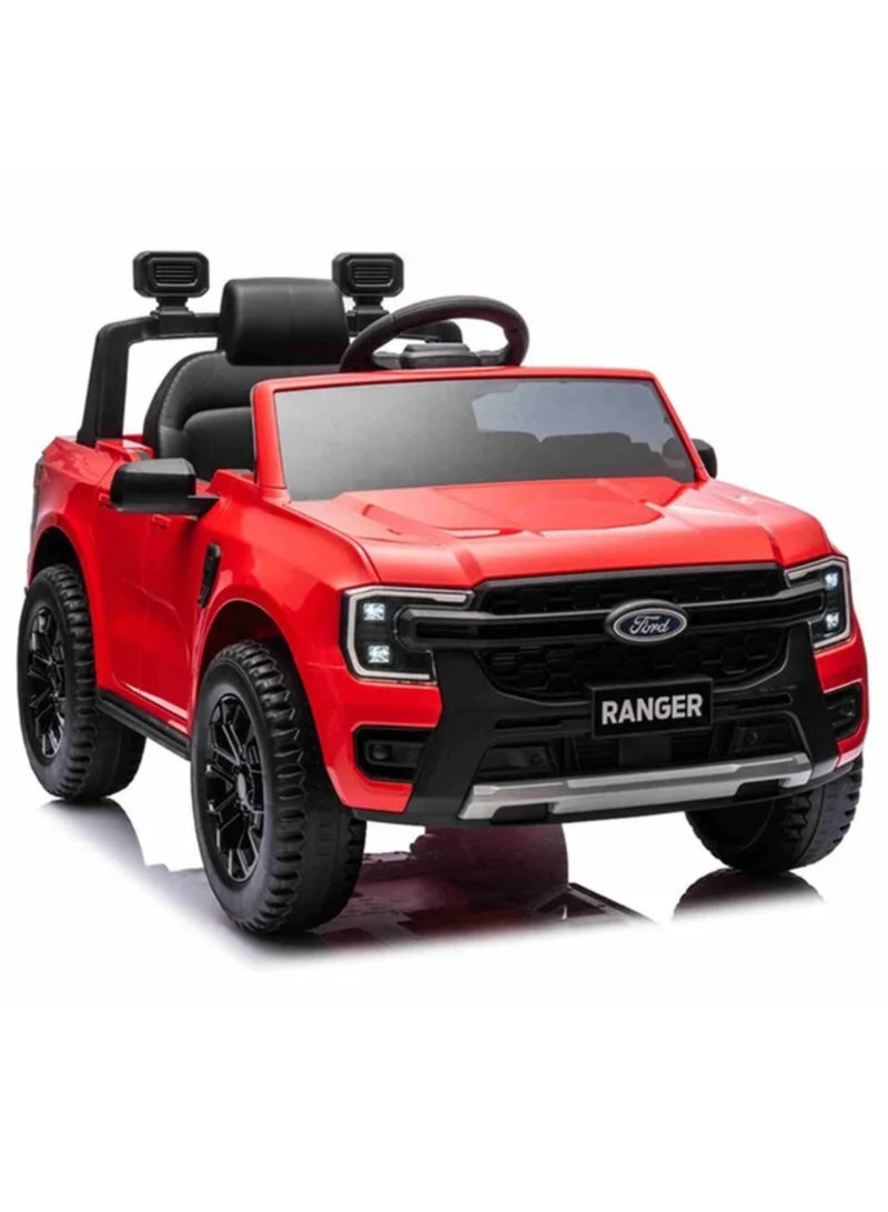 Ford Ranger Ride on Pickup 12V RC & Manual Drive – RED - Image 3
